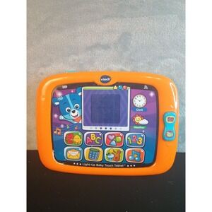 VTech Light-Up Baby Touch Tablet Orange Interactive Learning Toy Music ABC 123